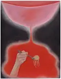Rebecca Ackroyd, 2nd Apparition, 2018, gouache, charcoal and soft pastel on Somerset satin paper