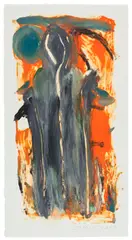 Reaper by Josh Smith, 2019, monotype print on paper, offered Jun 2025