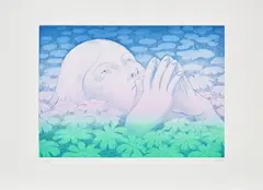 Robin F. Williams, Earth Prayer, 2020, aquatint and soft ground etching, relief and pochoir on paper