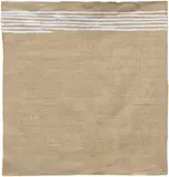 Giorgio Griffa, Linee Orizzontali, 1974, acrylic on linen with metal pins