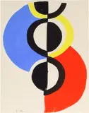 Sonia Delaunay, Rythme sans fin, 1957, gouache pochoir on paper, in original paper sleeve as published