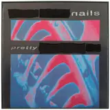 Alex Da Corte, Untitled (Pretty Nails), 2015, digitally printed poplin, sequin pins, t-shirts, garbage bags, spray paint, felt-tip pen, foam core and velvet, in anodized metal artist's frame