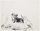 Karen Kilimnik, Skippy and his friends, 1991, graphite on paper