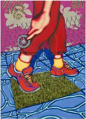 Zoé Blue M., Passionate Attitudes: Charm, 2020, acrylic on canvas