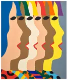 James Ulmer, Six, 2021, flashe on canvas