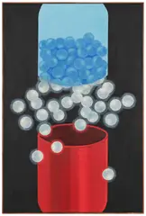 Moon Dose by Emily Furr, 2021, oil on canvas, in artist's frame, sold Jun 2025