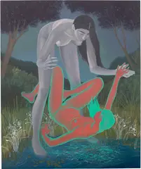 Nadia Waheed, Transmigration: Jonquil, 2021-2022, oil on canvas
