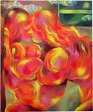 Ana Benaroya, Baby Where You Are, 2020, acrylic, spray paint and oil on canvas