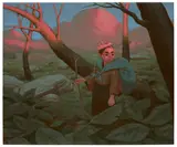 Mark Jeffrey Santos, Afterglow, 2023, acrylic on canvas