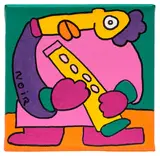 Thierry Noir, Bring Me to the Bridge with You, 2015, acrylic on canvas