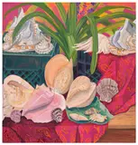 Anna Valdez, Shell Collection, 2018, oil and acrylic on canvas