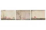 Nigel Cooke, Three works: (i) Urban Message Mirror No 3; (ii) Urban Message Mirror No 4; (iii) Urban Message Mirror No 5