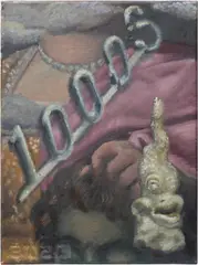 Issy Wood, Judith/Holofernes/1000S, 2020, oil on linen