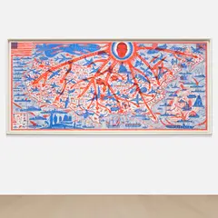 Grayson Perry, The American Dream, 2020, etching on paper, in artist's frame