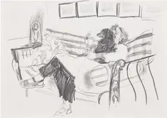 Untitled by Caroline Walker, 2009, graphite on paper, sold Oct 2025