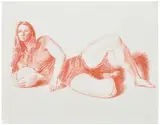Jansson Stegner, Untitled, 2022, conté crayon and chalk on paper