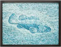 Vik Muniz, Garoupa, 2022, inkjet print, mounted, in artist's frame