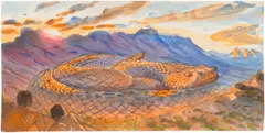 Walton Ford, Study for Cabeza de Vaca, 2021, watercolour, gouache and ink on paper