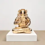Joseph Klibansky, White Universe, 2019, bronze, on artist's plinth