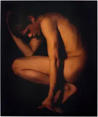 Sam Taylor-Johnson, Naked Flame II, 2001, chromogenic print, mounted