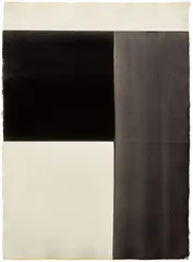 Callum Innes, Exposed (black), 1997, watercolour on paper