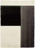 Callum Innes, Exposed (black), 1997, watercolour on paper