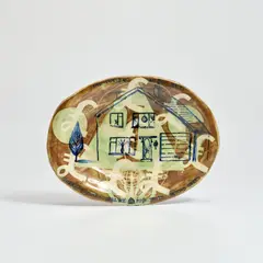 Grayson Perry, Our Power is in Fun, 1980, glazed ceramic plate