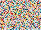 1000 Acrobat made me awake, from The Currency by Damien Hirst, 2016, enamel on handmade paper, sold Oct 2025