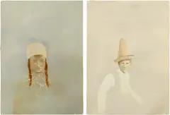 Sarah Ball, Two Works: (i) Small Stories IV ; (ii) Small Stories VIII, 2010, oil on board