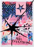 Daisy Parris, I Feel Everything, 2022, acrylic on screenprint on paper