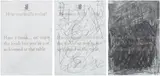 Oscar Murillo, Three works: (i-iii) Untitled, 2013, ink and graphite on paper