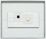 Anthony Hill and Gillian Wise, Untitled (Project), 1958, ink, acrylic, perspex, glass and formica relief on Masonite
