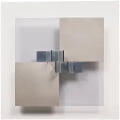 Anthony Hill, Relief J2, 1966, plastic, perspex, aluminium and steel on Masonite
