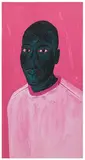 Annan Affotey, Omar in Pink, 2020, acrylic on canvas laid down on canvas