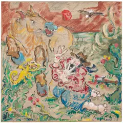 Tanya Merrill, Reckoning, 2017, Flashe, oil, oilstick and graphite on linen