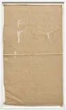 Matias Faldbakken, Untitled (Sack #8), 2013, acrylic molotov tagger pen on canvas, in artist's frame