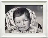 Mark Alexander, Untitled (Baby), 1997-2002, oil on canvas, in artist's frame