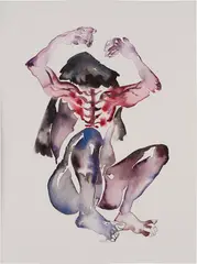 Untitled (Watercolour II) by Wynnie Mynerva, 2024, watercolour on paper, offered Feb 2025