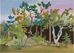 Daisy Dodd-Noble, Forest Study, Worlingham, 2024, oil on linen