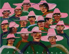 Studio Lenca, Cadena (Chain), 2025, oil and acrylic on canvas