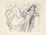 Repos sur la banquette (Rest on the Bench) (D. 520) by Henri Matisse, 1929, Lithograph, on Arches paper, with full margins, sold Jan 2025
