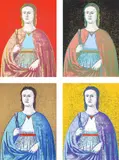 Saint Apollonia (F. & S. 330-333) by Andy Warhol, 1984, The complete set of four screenprints in colours, on Essex Offset Kid Finish paper, the full sheets, sold Jan 2025