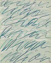 Cy Twombly, Roman Notes II, from Roman Notes (B. 22), 1970, Offset lithograph in colours, on heavy offset paper, the full sheet