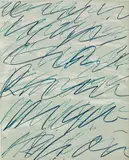 Cy Twombly, Roman Notes II, from Roman Notes (B. 22), 1970, Offset lithograph in colours, on heavy offset paper, the full sheet
