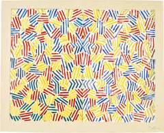 Jasper Johns, Corpse and Mirror (U.L.A.E. 169), 1976, Screenprint in colours, on Nishinouchi Kizuki Kozo paper watermarked Corpse and Mirror , with full margins