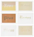 Ed Ruscha, News, Mews, Pews, Brews, Stews & Dues (E. 34-39)