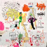 Jean-Michel Basquiat, Riddle Me This Batman, from Superhero Portfolio, 1987/2022, Screenprint in colours, on Saunders Waterford paper, the full sheet