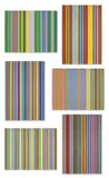 Gene Davis, Series 2, 1969, The complete set of six screenprints in colours, on canvas laminated to board (as issued), the full sheets loose (as issued), with title page and colophon, all contained in the original linen-covered portfolio box