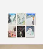 Peter Doig, Zermatt (D1), 2022, The complete set of six giclée prints in colours, on cotton smooth rag paper, the full sheets