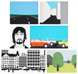 Julian Opie, Untitled (C. 8-13), 1998-99, The complete series of six screenprints in colours, on Somerset Satin paper, the full sheets